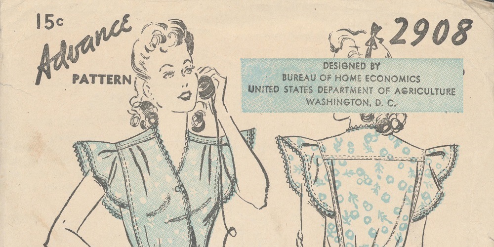 Pattern for Dress Designed by the Bureau of Home Economics