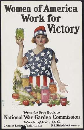 World War I poster Women of America Work for Victory