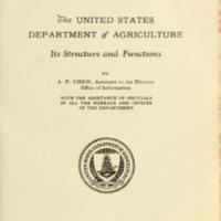 The United States Department of Agriculture Its Structure and Function Title.jpg