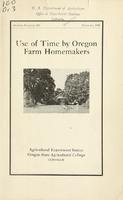 Use of Time by Oregon Farm Homemakers Cover.jpg