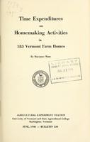 Time expenditures on homemaking activities in 183 Vermont farm homes Cover.jpg