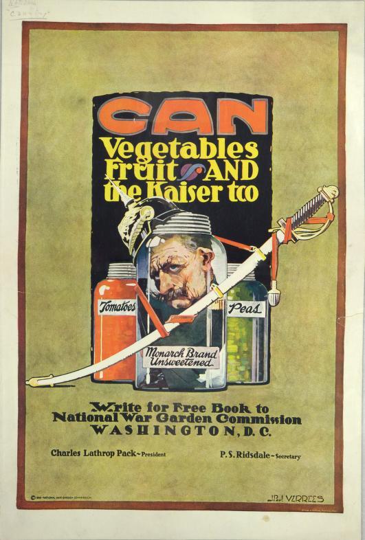 Can Vegetables, Fruit and the Kaiser Too poster
