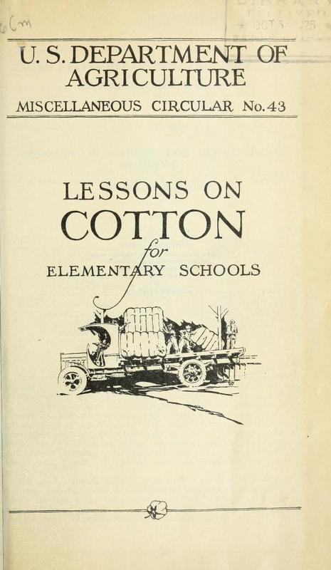 Lessons on Cotton for Elementary Schools Cover.jpg