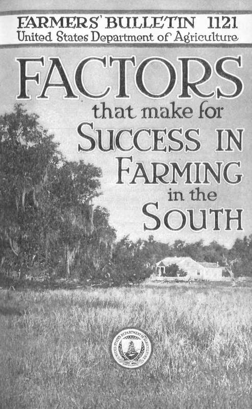 Factors That Make for Success in Farming in the South Cover.jpg
