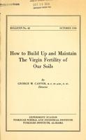 How to Build Up and Maintain the Virgin Fertility of Our Soils cover.jpg
