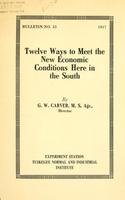 Twelve Ways to Meet the New Economic Conditions Here in the South cover.jpg