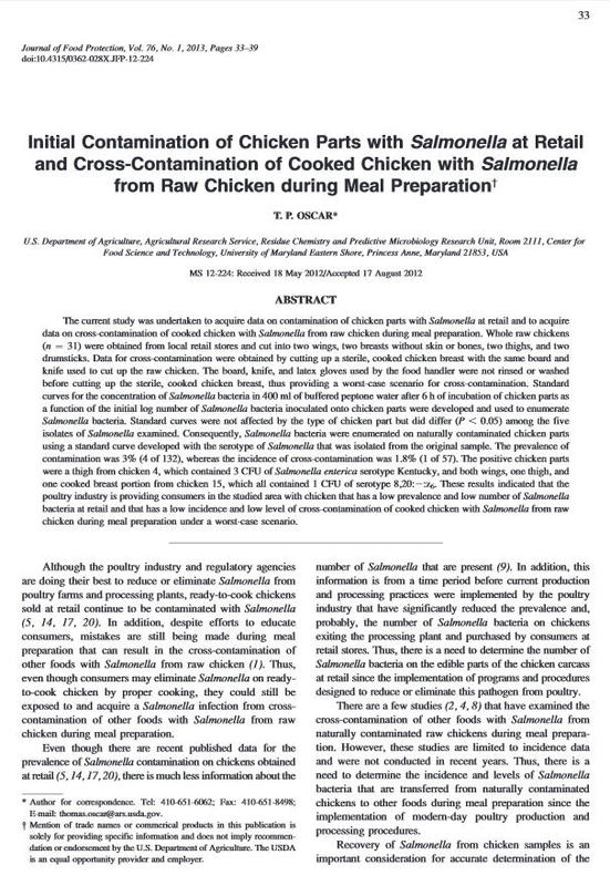 Initial Contamination of Chicken Parts with Salmonella at Retail and Cross-Contamination of Cooked Chicken with Salmonella from Raw Chicken during Meal Preparation.jpg