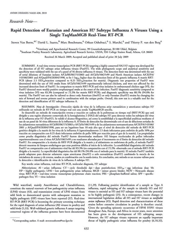 Rapid Detection of Eurasian and American H7 Subtype Influenza A Viruses Using a Single TaqManMGB Real-Time RT-PCR.jpg