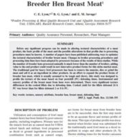 Effect of postchill deboning time on the texture profile of broiler breeder hen breast meat.jpg