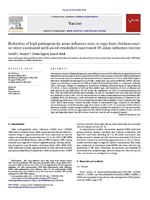 Reduction of high pathogenicity avian influenza virus in eggs from chickens once or twice vaccinated with an oil-emulsified inactivated H5 avian influenza vaccine.JPG