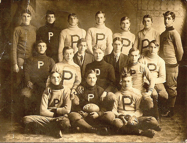 Portrait of the Pinkerton Academy Football Team March 29, 1907