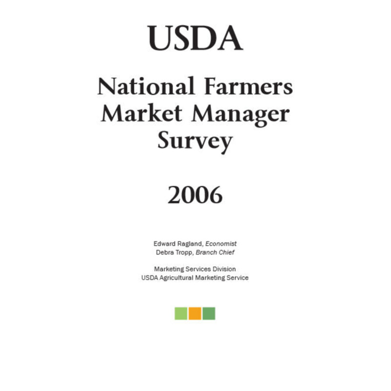 USDA National Farmers Market Manager Survey 2006 Title.jpg