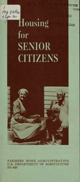 Cover Art of Senior Citizen Housing brochure PA-640