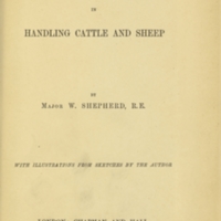 Prairie Experiences in Handling Cattle and Sheep, Title page