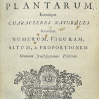 Genera Plantarum - Title Page