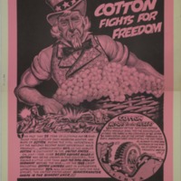 Cotton Fights for Freedom. EVERY U.S. Fighting Man Uses Cotton EVERY Day.