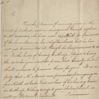 Sir John Sinclair letter. USDA History Collection
