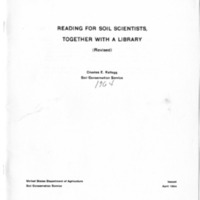 Reading for soil scientists, together with a library (revised)