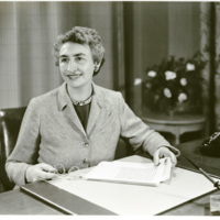 Hazel K. Stiebeling at work