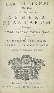 Thumbnail for the first (or only) page of Genera Plantarum - Title Page.