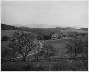 Thumbnail for the first (or only) page of Scene showing rolling land 12 miles west of Cumberland, Md..