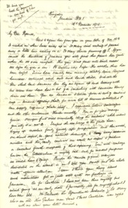 Thumbnail for the first (or only) page of Letter to F. Wilson Popenoe from AHR.