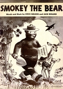 Thumbnail for the first (or only) page of Smokey the Bear (sic) lyrics and music.