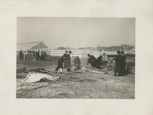 Thumbnail for the first (or only) page of Inspection of the Japanese cherry trees by the entomologists and pathologists of the U.S. Department of Agriculture.  U.S. Propagating Gardens, Washington, D.C.  January 8, 1910..