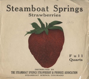 Thumbnail for the first (or only) page of Steamboat Springs Strawberries leaflet.