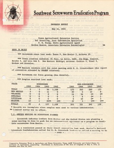 Thumbnail for the first (or only) page of Southwest Screwworm Eradication Program: Progress Report.